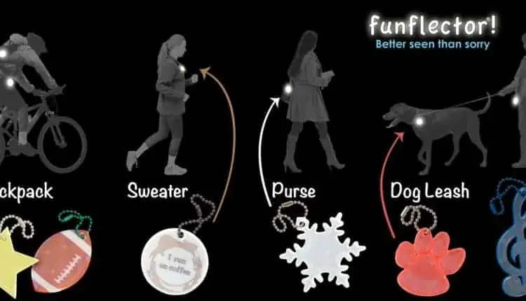 funflector Safety Reflector - Paw Print