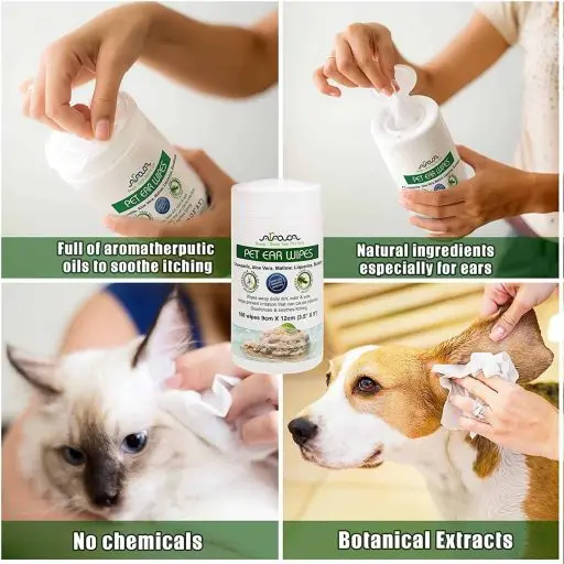 Hypoallergenic Pet Ear Wipes