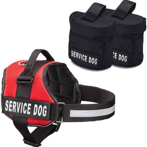 Puppy Service Dog Vest with Detachable Bags