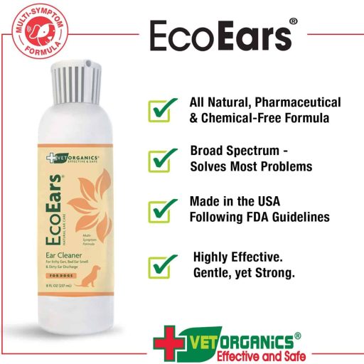 organics EcoEars Natural Dog Ear Cleaner​